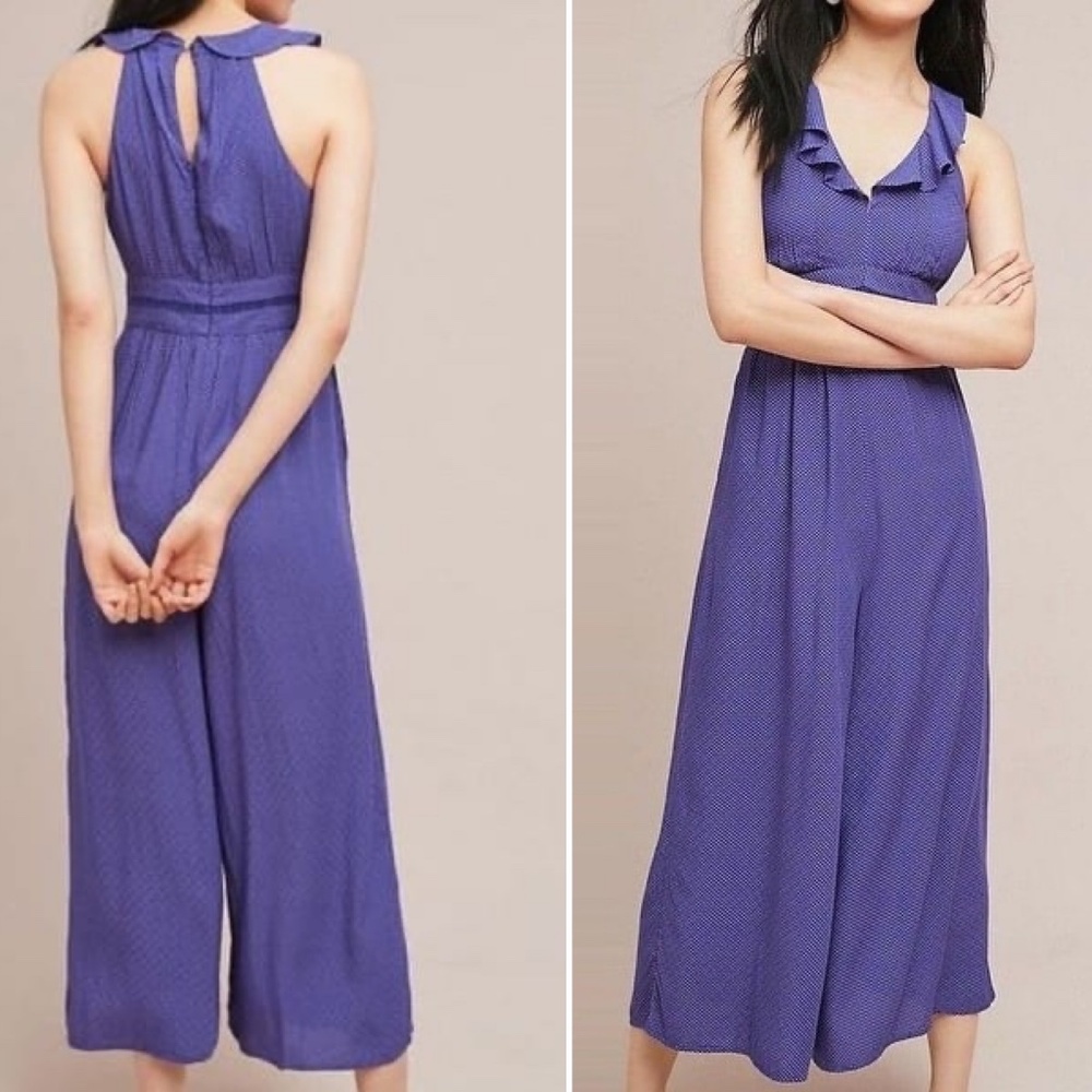 Maeve Anthropologie Polka Dot Jumpsuit